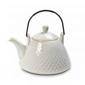 Ceainic "Megumi" 850ml alb vintage
