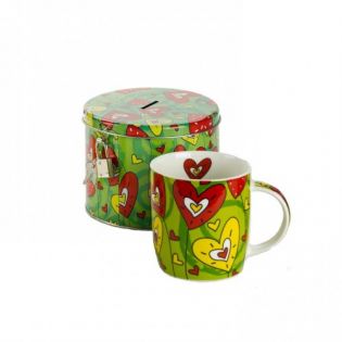 Set cadou cana ceai cu pusculita (verde) Set cadou cana ceai cu pusculita (verde)